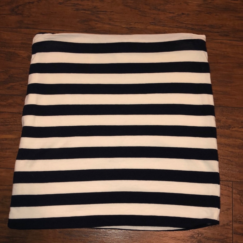 Cotton Striped Mini Skirt